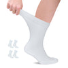 Unisex Cotton Diabetic Crew Socks, 4 Pairs