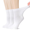 Women's Comfortable Diabetic Bamboo Ankle Socks for Swollen Legs, 3 Pairs