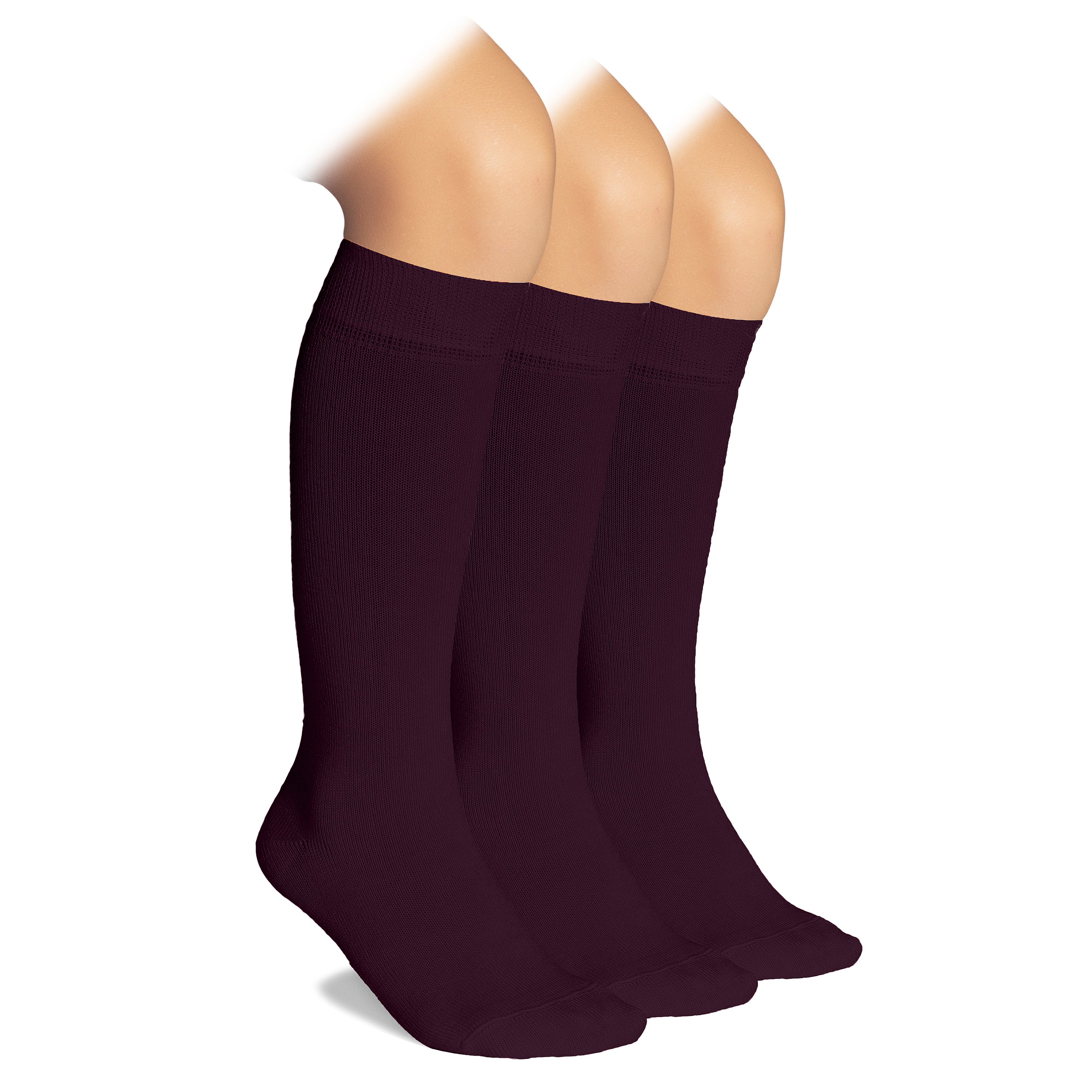 Burgundy knee outlet high socks toddler